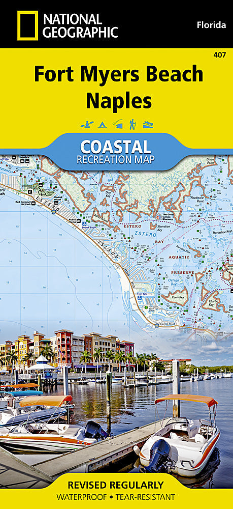 National Geographic Trails Illustrated Florida Fort Myers Beach Trail Map TI00000407