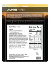 Load image into Gallery viewer, AlpineAire Pork Pad Thai w/Noodles Freeze Dried Camping Food Pouch 60615
