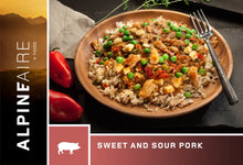 Load image into Gallery viewer, AlpineAire Asian Sweet &amp; Sour Pork w/Rice Freeze Dried Camping Food Pouch 60610
