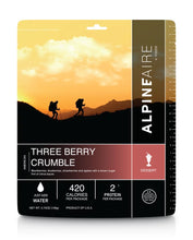 Load image into Gallery viewer, AlpineAire Three Berry Crumble w/Apples &amp; Citrus Sauce Camping Food Pouch 60218
