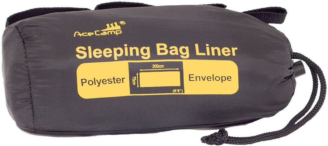 Acecamp Rectangular Polyester Sleeping Bag Liner w/Stuff Sack #3966