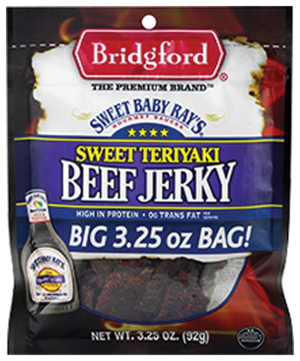 Bridgford Sweet Baby Ray's Beef Jerky Teriyaki 3.25 oz