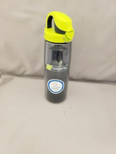 Load image into Gallery viewer, Nalgene On The Fly 24oz Water Bottle Clear Charcoal w/Lime OTF Cap - BPA Free
