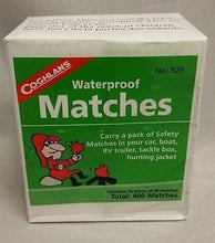 Load image into Gallery viewer, Coghlan&#39;s Waterproof Safety Matches - Ten Boxes of 40 matches per box retail pkg 529
