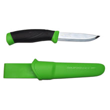 Load image into Gallery viewer, Morakniv Companion 4.1&#39;&#39; Stainless Blade Green &amp; Black Knife w/Sheath OEM M-12158
