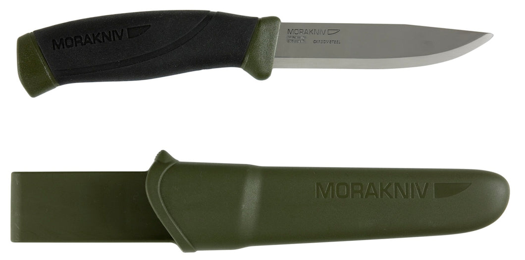Morakniv Companion 4.1'' SS Blade Military Green/Black Knife w/Sheath OEM M-11827
