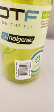 Load image into Gallery viewer, Nalgene On The Fly 24oz Water Bottle Clear Green w/Iguana Green OTF Cap-BPA Free
