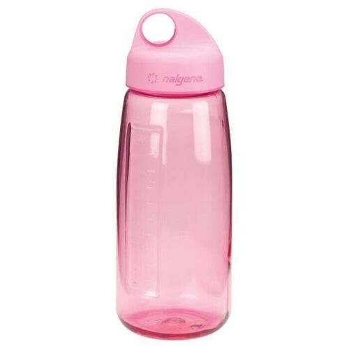 Nalgene N-Gen 53mm Wide Mouth 24oz Tritan Water Bottle Clr Pink w/Pink Loop Lid