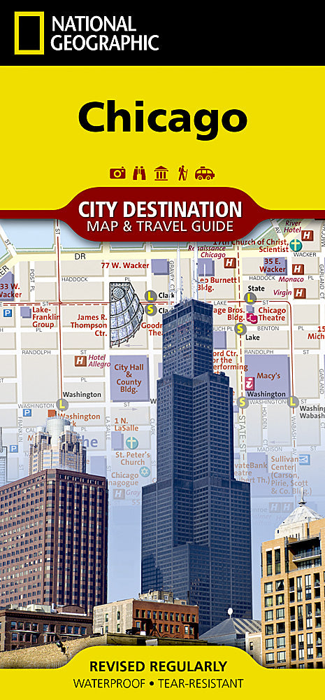 National Geographic City Destination Map Chicago IL DC01020311
