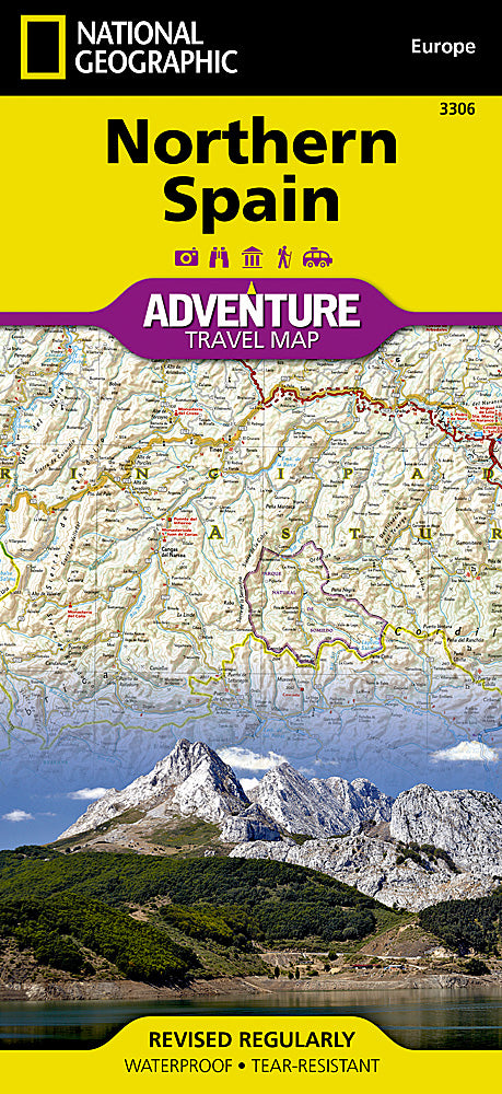 National Geographic Adventure Map Northern Spain Europe AD00003306