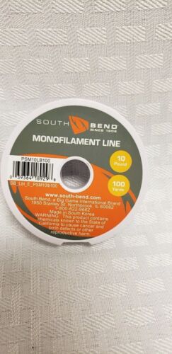 South Bend Fishing Monofilament Line - Small Diameter, 10lb Test, 100 Yards