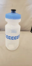 Load image into Gallery viewer, Specialized Big Mouth 21oz Bicycle Water Bottle Clear w/Blue Tracks &amp; Blue Lid
