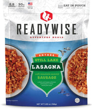 Load image into Gallery viewer, ReadyWise Still Lake Lasagna w/Sausage 2.5 Servings
