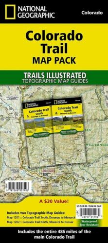 Colorado Trail Topographic Map Guide Bundle Pack TI01021196B
