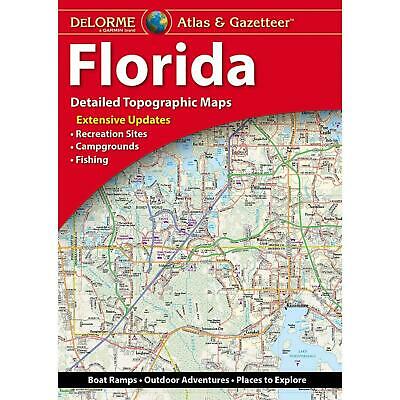 Delorme Florida FL Atlas & Gazetteer Map Newest Edition Topographic / Road Maps