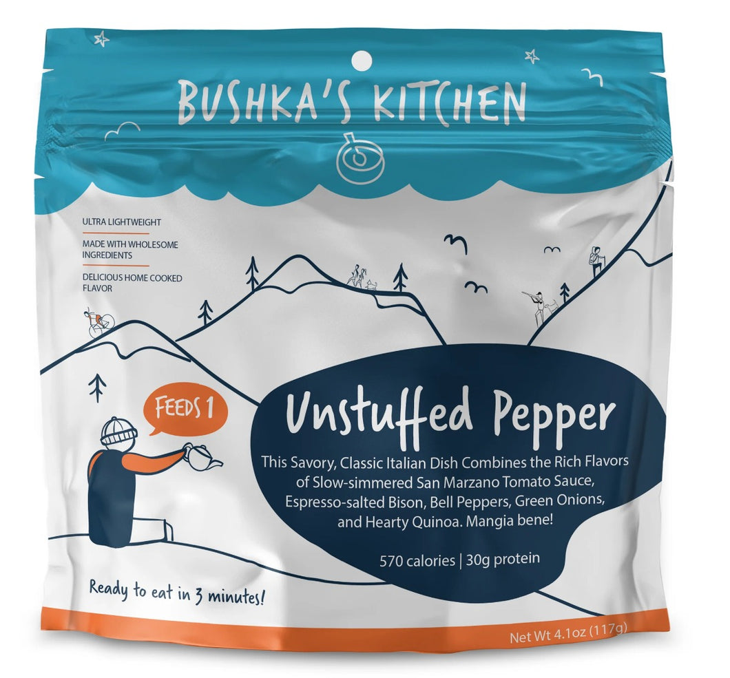 Bushka's Kitchen Unstuffed Pepper w/Bison & Veggies 1-Serving Freeze Dried Pouch