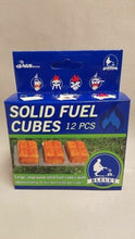Load image into Gallery viewer, Bleuet Backpacking/Camping 14g Solid Fuel Cubes 12-Pack 15-Min Burn Time Tablets
