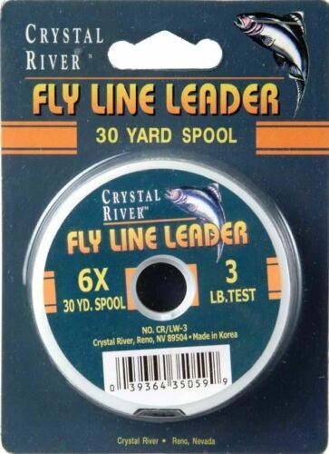 Crystal River Fly Fishing High Strength Copolymer Leader Wheel 6X 3lb 30 Yards