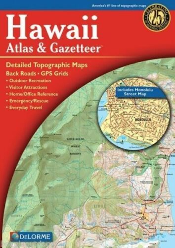 Delorme Hawaii HI Atlas & Gazetteer Map Newest Edition Topographic / Road Maps