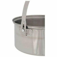 Load image into Gallery viewer, Olicamp AK 1 Qt Stainless Steel Mess Kit Cookset w/Pot--Fry Pan Lid--Stuff Sack
