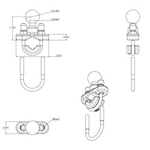 Load image into Gallery viewer, RAM Mount Rail Base w/Stainless Steel U-Bolt [RAM-B-231U]
