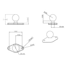 Load image into Gallery viewer, RAM Mount Chrome Diamond Base w/1&quot; Ball [RAM-B-238CHU]
