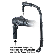 Load image into Gallery viewer, RAM Mount Transducer Arm Mount w/1&quot; Ball Wedge - Compatible w/Scotty/Hobie [RAM-B-316-18-TRA1-354]
