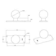 Load image into Gallery viewer, RAM Mount 2&quot; x 5&quot; Rectangular Base w/1.5&quot; Ball [RAM-202U-25]
