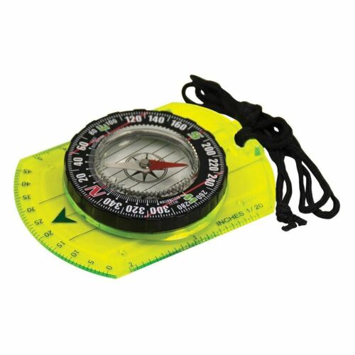 Ultimate Survival UST Hi-Vis Waypoint Map Compass w/Manifier, Scales, & Lanyard