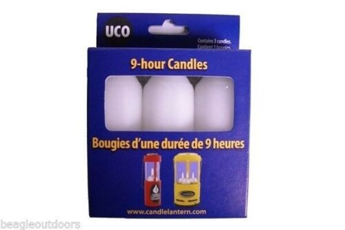 UCO 9-Hour Candles for UCO Original Candle Lantern and Candlelier 3-Pack
