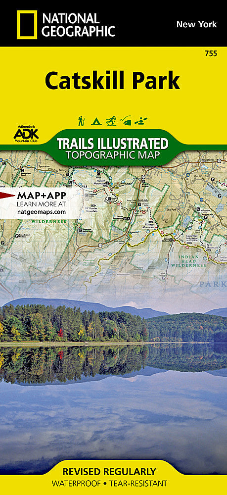 National Geographic Trails Illustrated York NY Catskill Park Map TI00000755