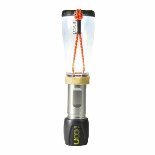 UCO Leschi 110-Lumens LED Lantern + Flashlight Silver / Black - Small Tent Light