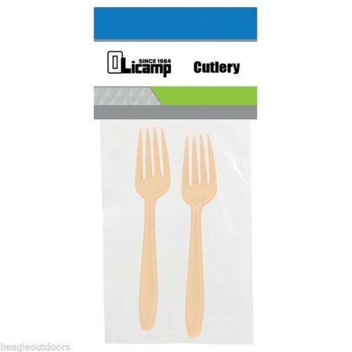 Olicamp Tan Cutlery 2-Pack Forks Light Weight Fork