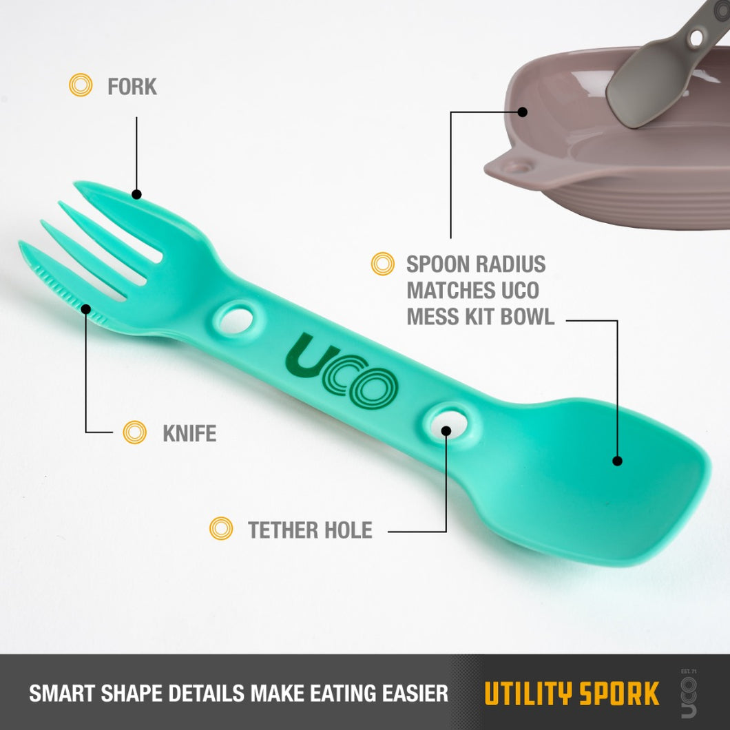 UCO Utility Spork Fork-Spoon-Knife Combo 7