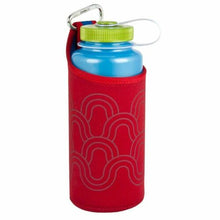 Load image into Gallery viewer, Nalgene Insulated Neoprene 32oz Bottle Sleeve/Carrier Red w/Loop &amp; Carabiner
