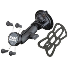 Load image into Gallery viewer, RAM Mount Twist Lock Suction Cup Mount w/Universal X-Grip Cell Phone Holder [RAM-B-166-UN7U]
