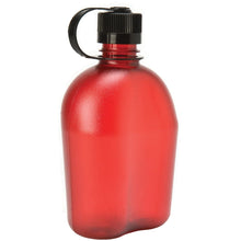 Load image into Gallery viewer, Nalgene Sustain Oasis Narrow Mouth 32 oz Red Canteen Water Bottle w/Black Cap
