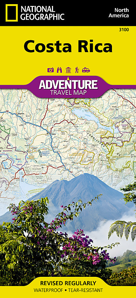 National Geographic Adventure Map Costa Rica AD00003100
