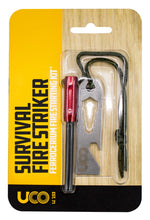 Load image into Gallery viewer, UCO Survival Fire Striker Ferro Rod Multi-Tool Red w/Lanyard MT-FS-SVKIT
