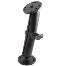 Load image into Gallery viewer, RAM Mount 1&quot; Diameter Ball Mount w/Long Double Socket Arm &amp; 2/2.5&quot; Round Bases - AMPS Hole Pattern (7-5/16&quot; Length) [RAM-B-101U-C]
