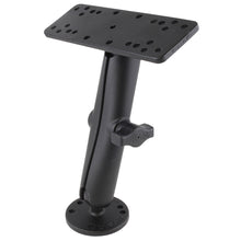 Load image into Gallery viewer, RAM Mount 1&quot; Diameter Ball Mount w/Long Double Socket Arm, 6.25&quot; x 2&quot; Rectangle Base &amp; 2.5&quot; Round Base (AMPS Pattern) [RAM-B-111U-C]
