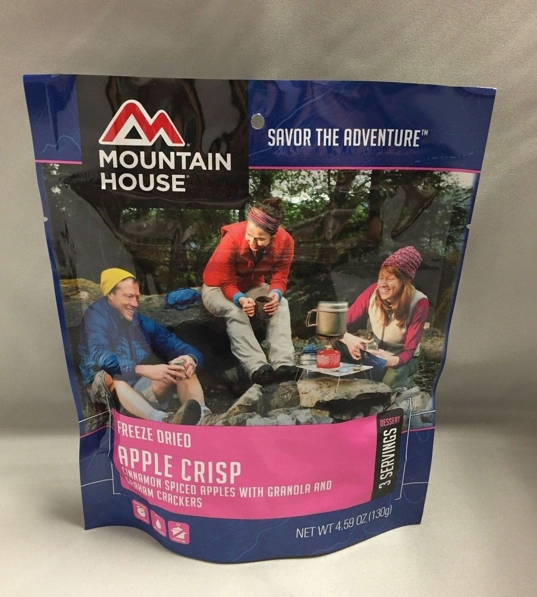 Mountain House Apple Crisp 3-Serving Dessert Freeze Dried Camping Food