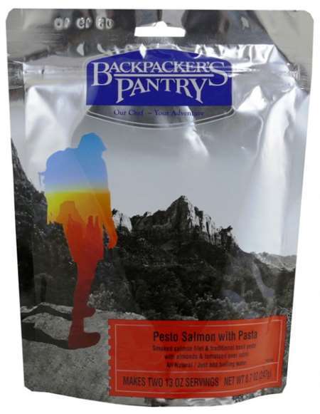 Backpacker's Pantry Pesto Salmon w/Pasta 2-Serving Freeze Dried Camping Food