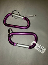 Load image into Gallery viewer, Liberty Mountain Multi-Biner 80mm (3.15&quot;) HA Aluminum Carabiners Purple 2-Pack
