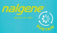 Load image into Gallery viewer, Nalgene Sustain On The Fly 32 oz Water Bottle Slate Blue w/Black OTF Cap
