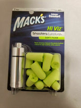 Load image into Gallery viewer, Mack&#39;s Shooters / Shooting 32 dB Hi-Viz Green Soft Foam Ear Plugs 7-Pair w/Case

