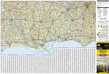 Load image into Gallery viewer, National Geographic Adventure Map US Southeastern Plains &amp; Gulf Coast AD00003125
