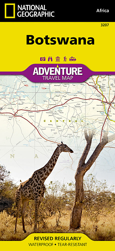 National Geographic Adventure Map Botswana AD00003207
