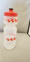 Load image into Gallery viewer, Specialized Big Mouth 24oz Bicycle Water Bottle Clear w/Red Racer &amp; Red Lid
