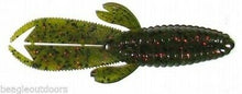 Load image into Gallery viewer, Charlie&#39;s Worms 4.5&quot; Flippin&#39; Bug Swimming Worm Lure Watermelon Red Black 6-Pack
